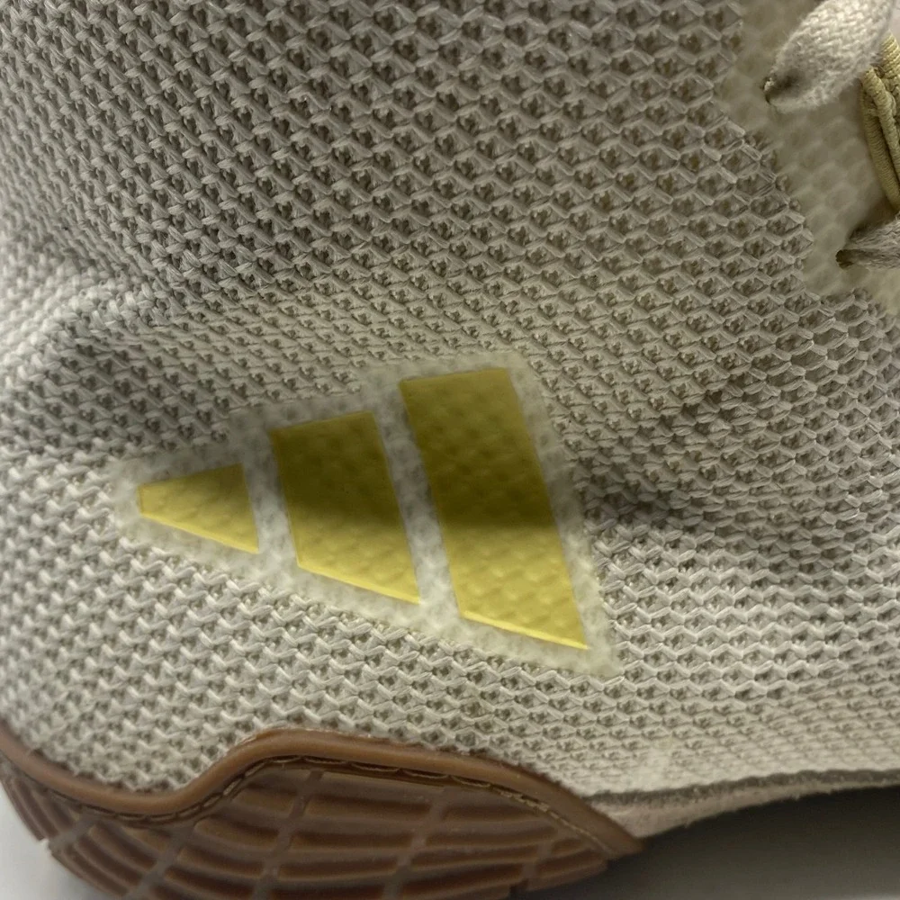 Adidas Tech Fall 2.0 Wrestling Shoes White Gold Gum FZ5389 Mens Size 12 High Top